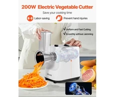 VEVOR Elektrinė salotų pjaustyklė MG-S1, 200 W, su 5 priedais