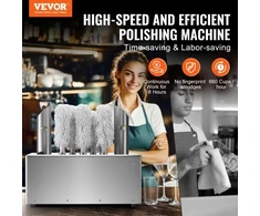 Koduva Elektrinė vyno taurių poliravimo mašina VEVOR FM-12, 8 šepečiai, 660 puodelių/val., 58 x 31 x 50 cm