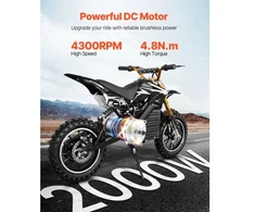 Koduva Elektrinio bešepetėlio DC variklio komplektas VEVOR JZ48V2000W, 48 V, 2000 W, 4300 RPM