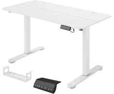 Koduva Elektrinis aukščio reguliuojamas stalas, baltas, 140 x 70 x 72-116 cm