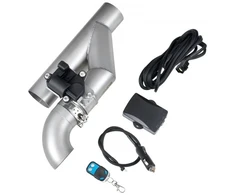 VEVOR Elektrinis išmetimo sklendės komplektas 0303110, 63,5 mm, nerūdijantis plienas, natūralaus metalo