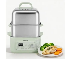 Koduva Elektrinis maisto garintuvas VEVOR DZG-008, 13 l, 2 aukštų, nerūdijantis plienas, 1500 W, žalias