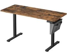 Koduva Elektrinis reguliuojamo aukščio rašomasis stalas, 60 x 140 x 72–120 cm, rudas/juodas