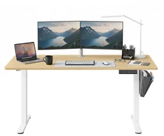 Koduva Elektrinis reguliuojamo aukščio rašomasis stalas, 160 x 70 cm, 4 atminties mygtukai