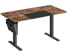 Koduva Elektrinis reguliuojamo aukščio rašomasis stalas, 140 x 60 x 72-120 cm, rudas-juodas