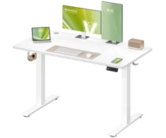 Koduva Elektrinis reguliuojamo aukščio rašomasis stalas, 120 x 60 cm, debesų baltos spalvos