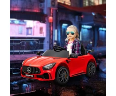 Koduva Elektrinis vaikiškas automobilis Mercedes-Benz AMG GTR, raudonas, 108 x 67 x 46 cm, 12V