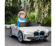 Aosom Elektrinis vaikiškas automobilis, baltas, 115 x 67 x 45 cm, 12V