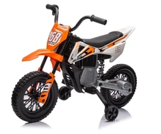 Koduva Elektrinis vaikiškas motociklas, 12V, su muzika, oranžinis, 109,5 x 60 x 72,5 cm