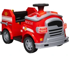 Koduva Elektrinis vaikų gaisrinis automobilis, raudonas, 86 x 49 x 52 cm, 25 kg