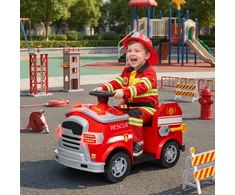 Koduva Elektrinis vaikų gaisrinis automobilis, raudonas, 86 x 49 x 52 cm, 25 kg