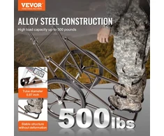 Koduva Elnių vežimėlis VEVOR YL1701, sulankstomas, iki 227 kg, geležis, 126 x 63 x 104 cm