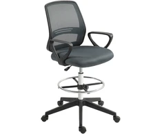 Koduva Ergonominė biuro kėdė su porankiais ir reguliuojamu pakoju, pilka, 68 x 66 x 100–120 cm