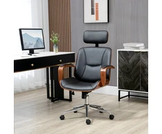 Koduva Ergonomiška biuro kėdė su aukšta atkalte, nuimama galvos atrama, juoda