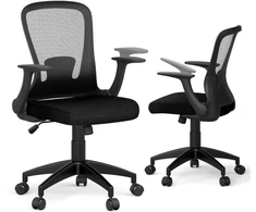 Koduva Ergonomiška tinklinė biuro kėdė su reguliuojamu atlošu, juoda