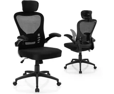 Koduva Ergonomiškas tinklinės biuro kėdės, reguliuojamo aukščio, juoda