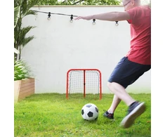 Koduva Futbolo rebounderio tinklas, sulankstomas, reguliuojamas 5 lygiais, metalas, 78 x 84 x 65-78 cm, raudonas
