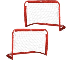 Koduva Futbolo vartų rinkinys, 2 sulankstomi mini vartai, metalinis rėmas, raudona, 90 x 36 x 60 cm