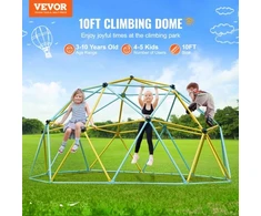 Koduva Geometrinis laipiojimo kupolas vaikams VEVOR JX-DC-10, 305 x 305 x 153 cm, įvairiaspalvis