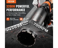 Koduva Gręžimo karūna su stovu VEVOR, 3200 W, gręžimo skersmuo 20-250 mm