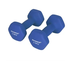 Koduva Hanteliai, 2 vnt. rinkinys, 2 x 2,5kg, juodi, jėgos treniruotėms