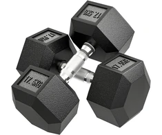 Koduva Hantelių komplektas 2 x 17,5kg, juodos, metalas / guma