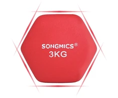 Koduva Hantelių rinkinys, 2 vnt., raudonas, 2 x 3,0kg, 20 x 8,5 cm