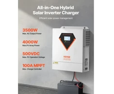 Koduva Hibridinis saulės inverteris VEVOR EM3500-24L, 3500 W, 24 V DC į 220/230 V AC