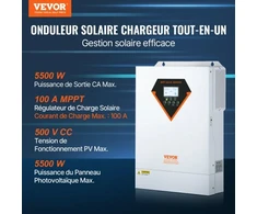 Koduva Hibridinis saulės inverteris VEVOR EM5500-48L, 5500 W, 230 V