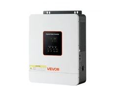 Koduva Hibridinis saulės inverteris VEVOR GD3024JMH, 3000 W, 24 V DC į 230 V AC, baltas