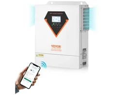 Koduva Hibridinis saulės inverteris VEVOR EM3500-24L, 3500 W, 24 V DC į 220/230 V AC