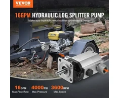 Koduva Hidraulinis krumpliaratinis siurblys VEVOR CLB16GPM, 60,6 l/min, aliuminio lydinys