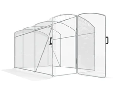 Koduva Įeinamas tunelinis šiltnamis, skaidri plėvelė, cinkuoto plieno rėmas, 3 x 2 x 2 m