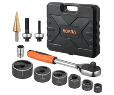 Koduva Išmušimo perforatorių rinkinys VEVOR MK-60, 12,7-50,8 mm, 6 dydžiai, 40Cr plienas