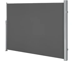 Songmics Ištraukiama šoninė markizė, antracito spalvos, aliuminis, poliesteris, 160 x 300 cm