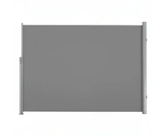 Songmics Ištraukiama šoninė markizė su aliuminio lydinio kasete, 160 x 400 cm, pilka