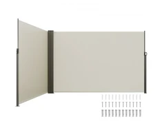 Koduva Ištraukiama šoninė markizė VEVOR, smėlio spalvos, poliesteris su PU danga, 200 x 600 cm