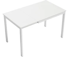 Koduva Ištraukiamas valgomojo stalas 80–120 cm, 4–6 asmenims, baltas