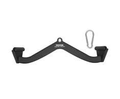 VEVOR Kabelinio treniruoklio rankena LAT pulldown, juoda, 65 x 17 x 19 cm