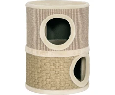 Koduva Kačių draskyklė, 49 cm aukščio, Ø35,5 cm, dviejų aukštų, khaki+coffee
