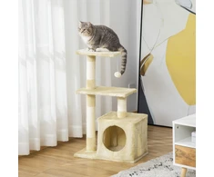 Koduva Kačių draskyklė su nameliu, 81,5 cm, smėlinė