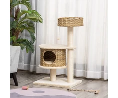 Koduva Kačių draskyklė su nameliu, 95 cm, natūrali / smėlio