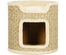 Koduva Kačių draskyklė, žaidimų ir poilsio zona, pliušas, Ø 38 x 37 cm, chaki, iki 5kg