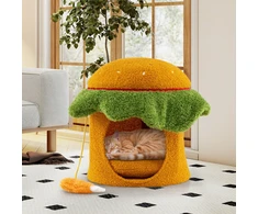 Promotion Kačių guolis hamburgerio formos, oranžinis
