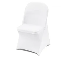 VEVOR Kėdžių užvalkalai, balti, 30 vnt., 95 % poliesteris, 5 % spandeksas, iki 41 x 51 x 79 cm