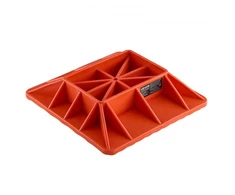 VEVOR Keltuvo pagrindas su rankenos laikikliu, PP, raudonas, 295 x 295 x 65 mm, iki 3175 kg