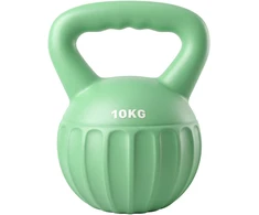 Virdulys Koduva Kettlebell 10 kg, žalia, plastikas, smėlio užpildas, 21 x 21 x 27 cm