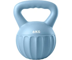 Virdulys Koduva Kettlebell 6kg, mėlyna, plastikas, smėlio užpildas, 17 x 17 x 23 cm