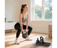 Virdulys Koduva Kettlebell rinkinys, 3 vnt., 2,2kg / 4,5kg / 6,8kg, juodas