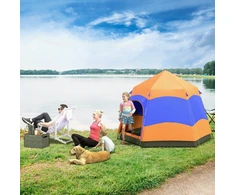 Koduva Keturių vietų greitai pastatoma dviejų sluoksnių palapinė, 275 × 275 × 170 cm